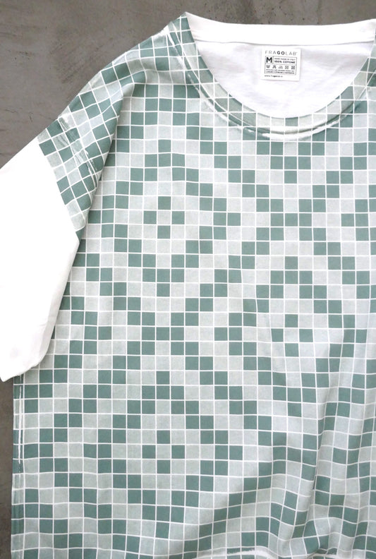t-shirt mosaico verde