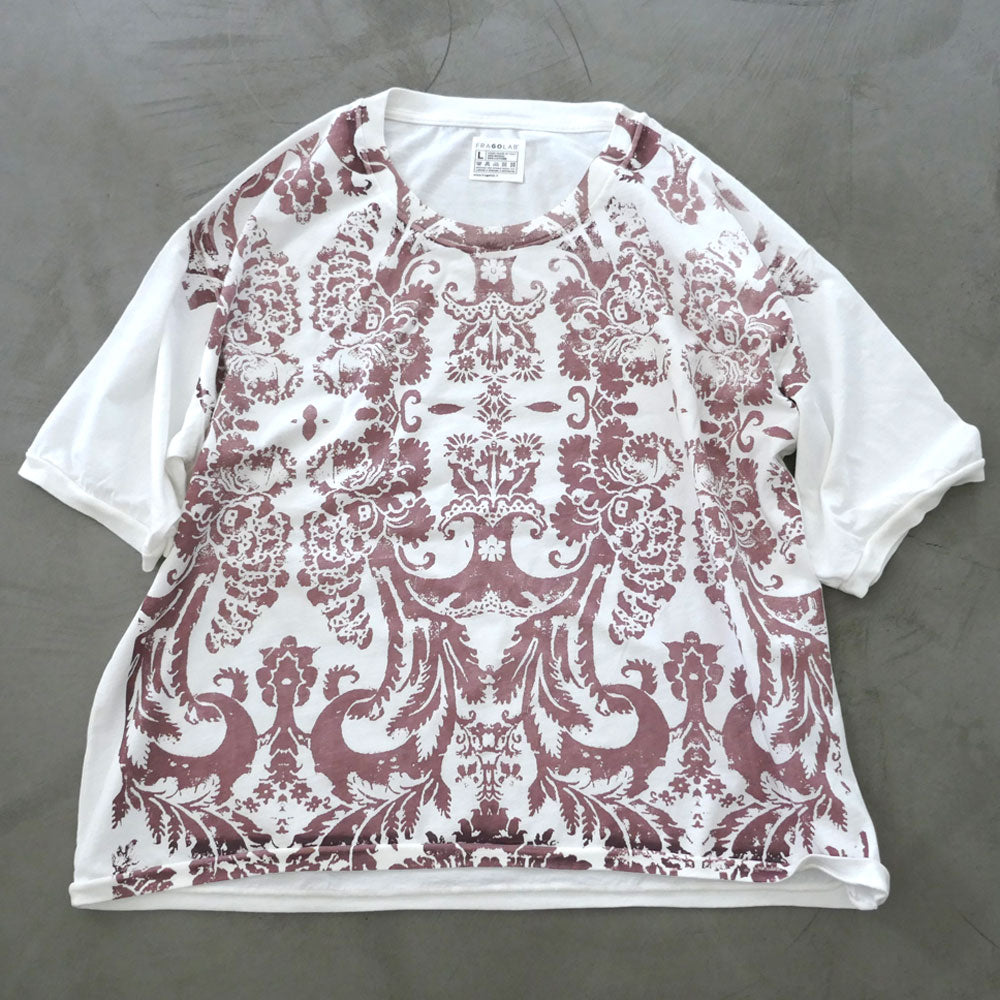 t-shirt stampa color malva