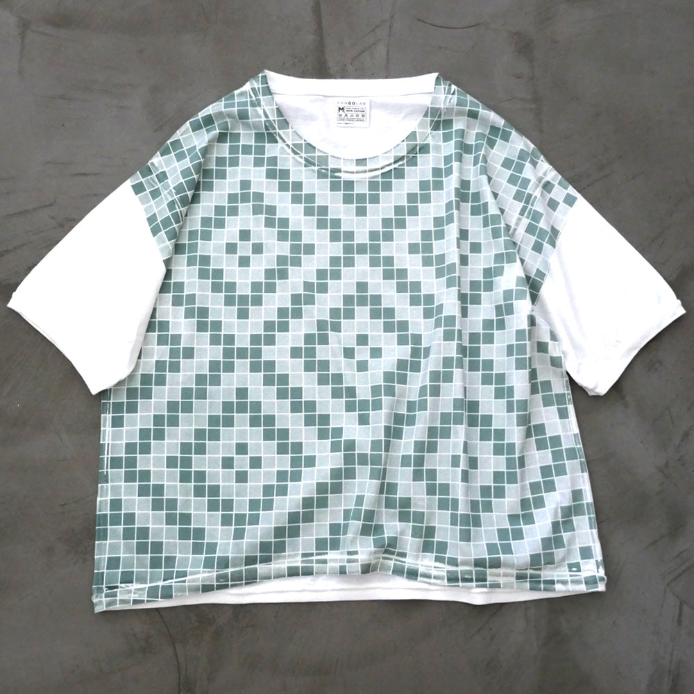 t-shirt mosaico verde